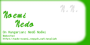 noemi nedo business card